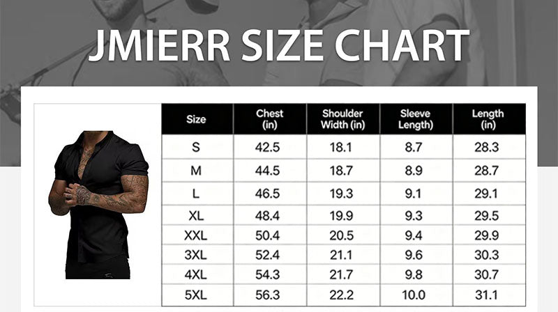 ⚡Hot Sales 49% OFF🔥Mens Muscle Fit Dress Shirts Casual Button Down Shirt Short Sleeve Wrinkle-Free Shirts