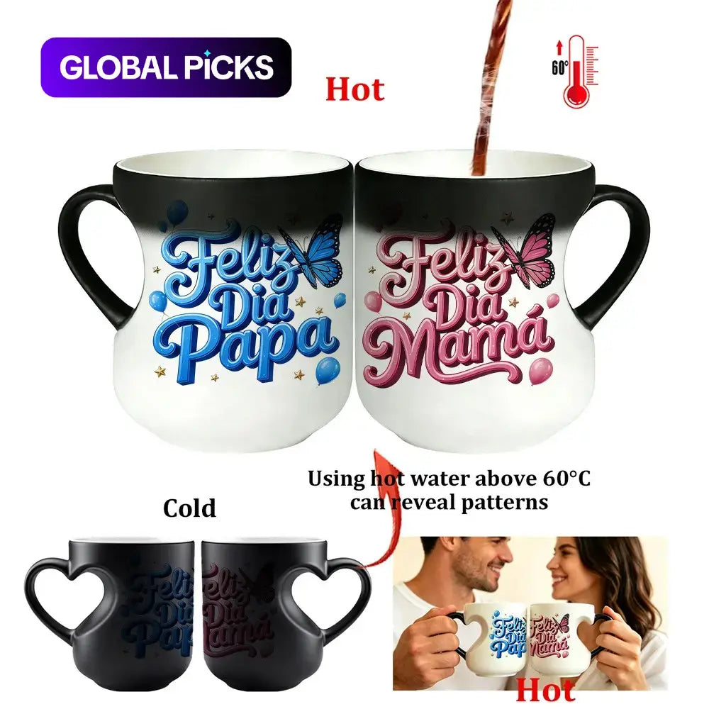 "Feliz Dia Papa" Heat Reveal Mug | Father's Day Gift, 11oz Ceramic