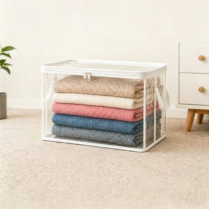 BUY 2 GET 1 FREE!! 📦Large Clear Storage Box with Hinged Lid