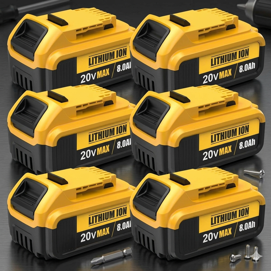 🏆Flash Sale#8.0Ah Lithium Battery Replacement for 20V Battery Lithium-ion MAX DCB200 DCD/DCF/DCG/DCS Series batteries