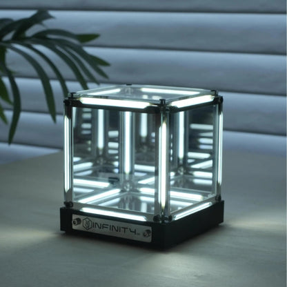 🏆Flash Sale#4D RGB Infinity Mirror Cube Light - Wireless Rechargeable Abyss Lamp