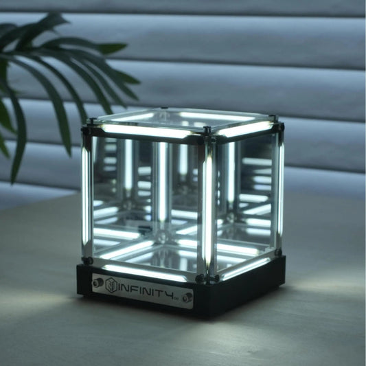 🏆Flash Sale#4D RGB Infinity Mirror Cube Light - Wireless Rechargeable Abyss Lamp