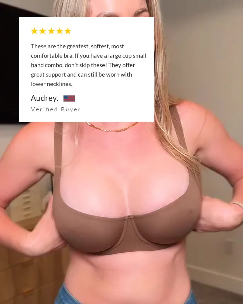 🔥LAST DAY 49% OFF - Underwire Support Seamless Unlined Balconette Bra
