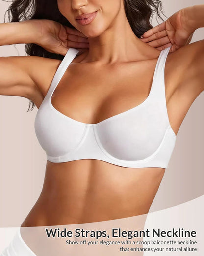 🔥LAST DAY 49% OFF - Underwire Support Seamless Unlined Balconette Bra