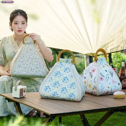 Foldable Waterproof Picnic Blanket with Carry Handle
