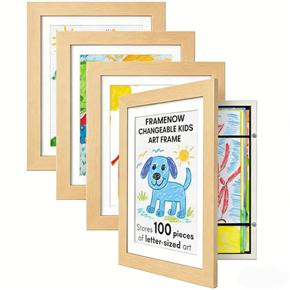 🎁Buy 2 Get 1 Free🎁Kids Art Frame, Front-Opening Art Gallery Display, Stores Up to 100+ Artworks