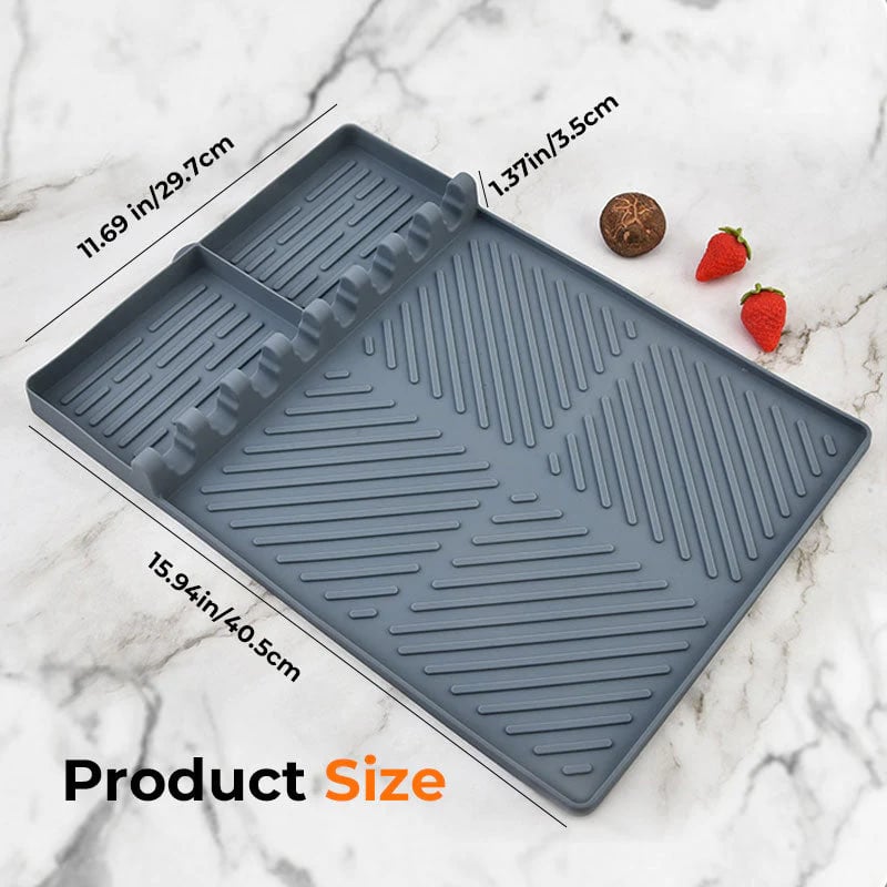 🔥Last Day 49% OFF -🍖Silicone BBQ Side Shelf Mat — Keep Tools Clean & Close