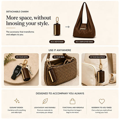 HOT SALE 50% OFF🔥 Foldable Tote Bag with Keychain