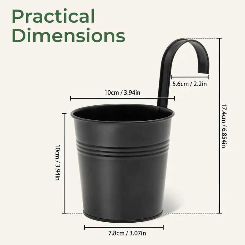 🌿 Verdant Metal Hanging Planter