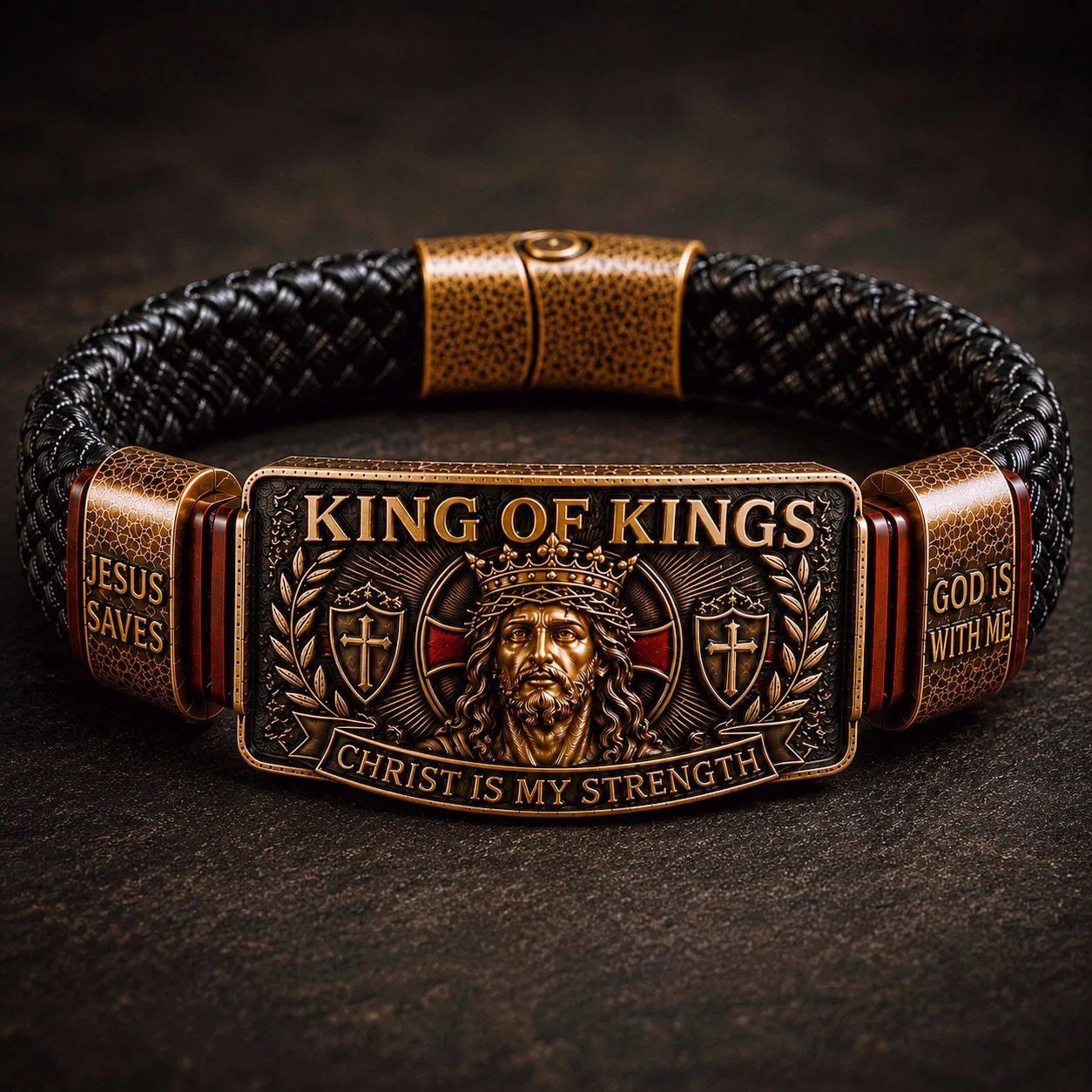 👑 The Ultimate Father's Day Tribute: King of Kings Faith Bracelet — Wear Your Belief with Pride (49% OFF Today🔥)