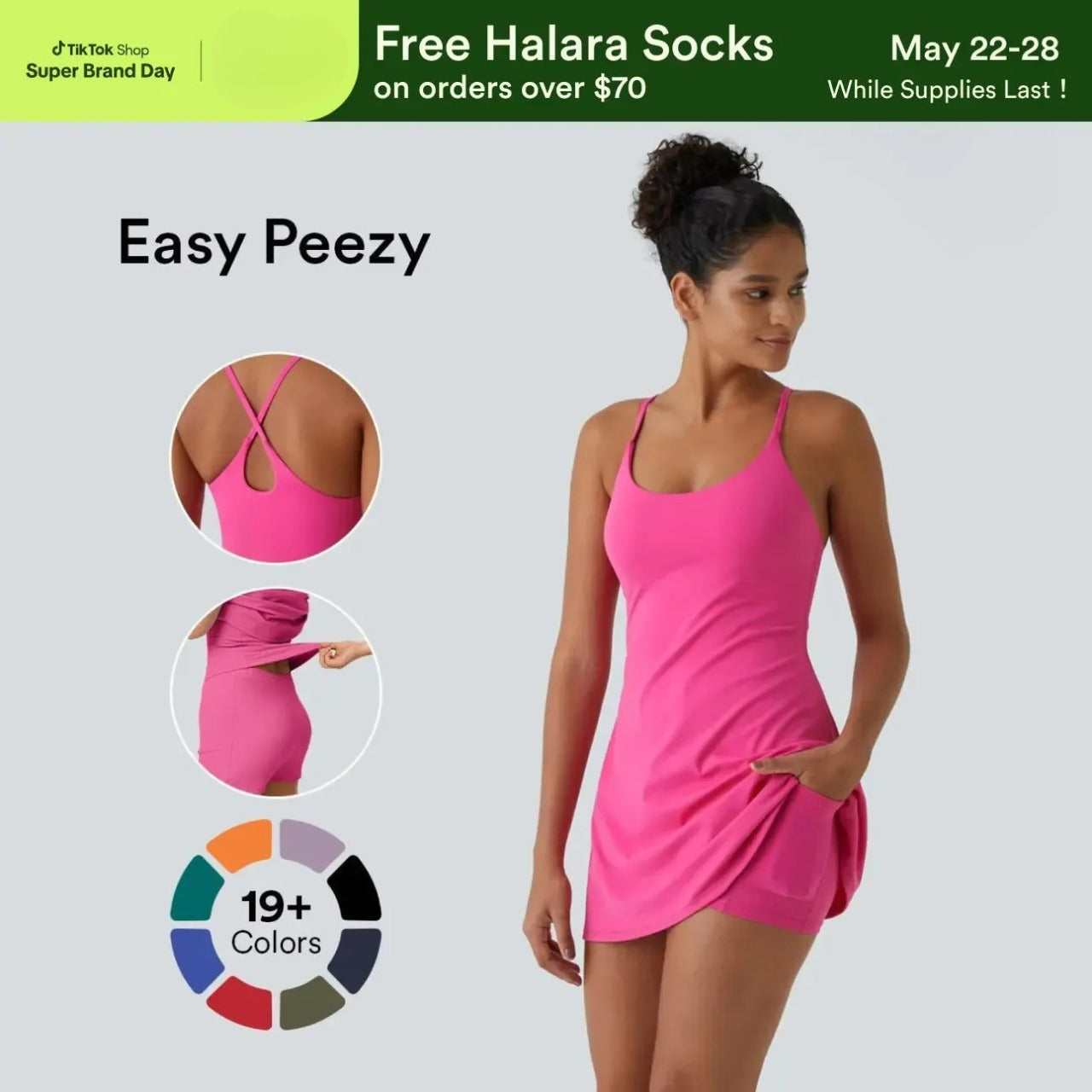 The Ultimate Tummy Control Backless Active Dress