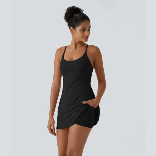The Ultimate Tummy Control Backless Active Dress