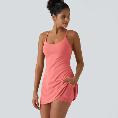 The Ultimate Tummy Control Backless Active Dress