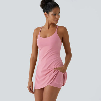 The Ultimate Tummy Control Backless Active Dress