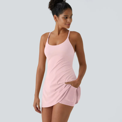 The Ultimate Tummy Control Backless Active Dress