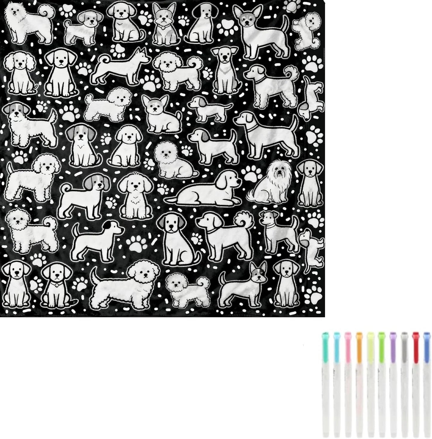 🏆Flash Sale#🔥The Attention Rebuilder-DIY Coloring Blanket