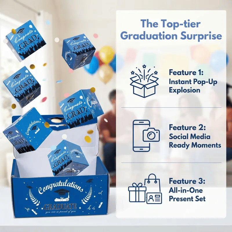 🏆Flash Sale#2026 Graduation Surprise Pop-Up Gift Box