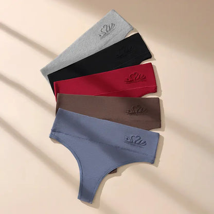 Hotcom Women's High Waist Seamless Thongs