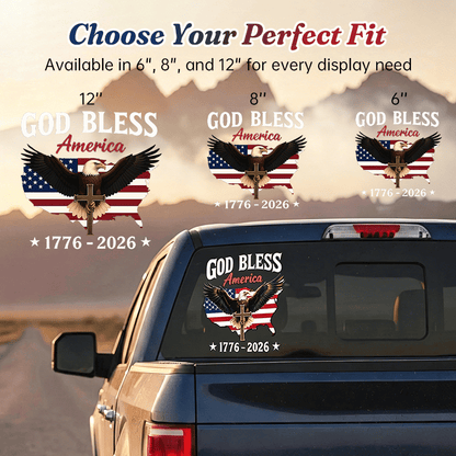 USA 250th Anniversary Decal 1776-2026