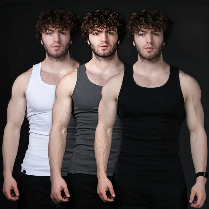 🎽🔥EKKO Lifestyle Beater - TRUE TO SIZE | Premium Ultra-Soft Cotton Fitted Tank 3 Pack