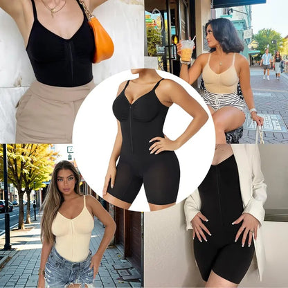 🎁LAST DAY 49% OFF🔥Women's Tummy Control Bodysuit – Zip-Up, Ultra Stretch, Breathable Mesh