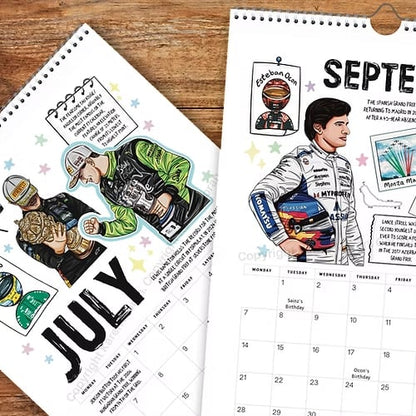 🔥LAST DAY 49% OFF - 🏎️📅F1 Scrapbook Race Calendar 2026 — The Ultimate Fan’s Race-Ready Wall Calendar
