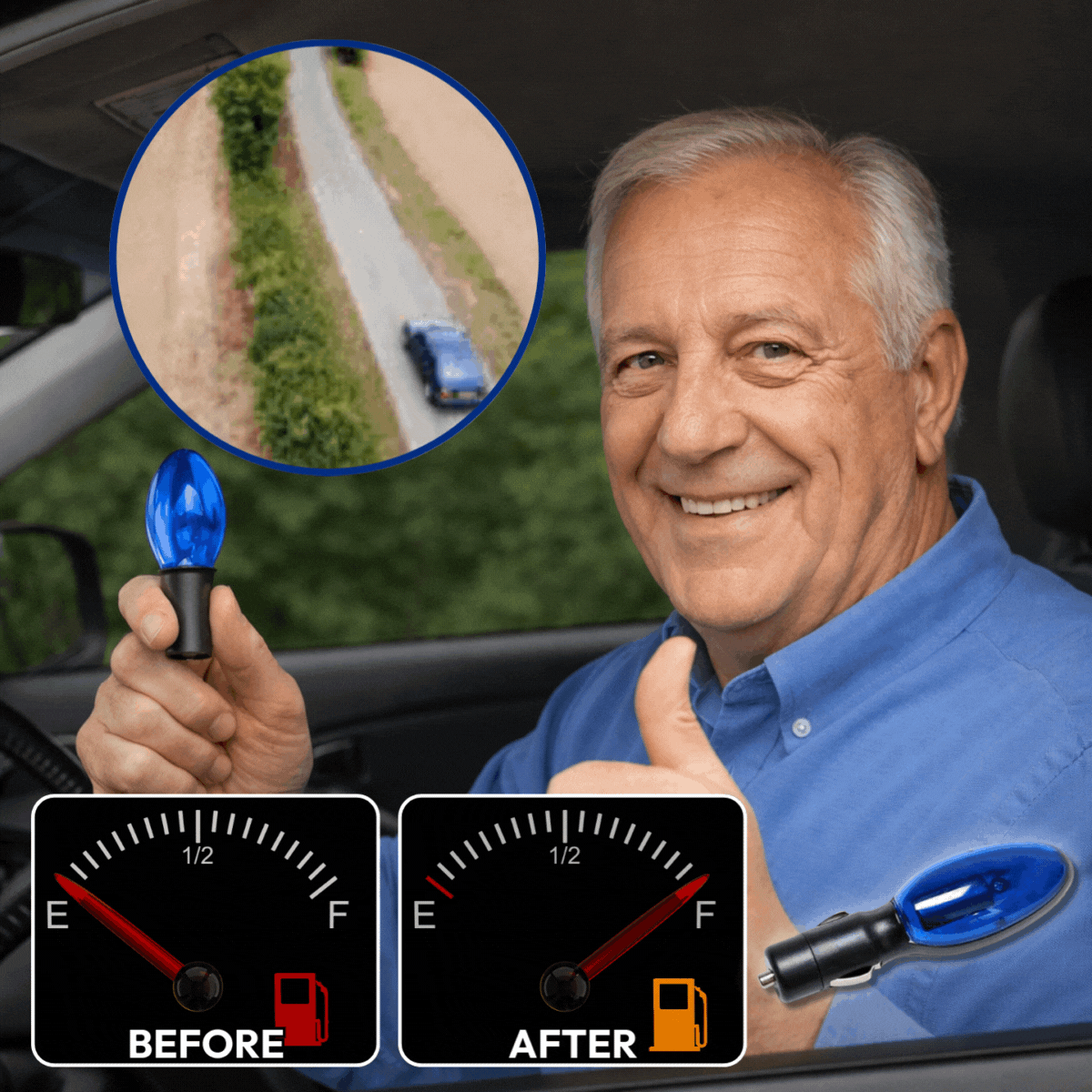 🏆Flash Sale#🔥HOT SALE 49% OFF 🔥 🚗Reduce fuel consumption – Plug-and-play fuel-saving device