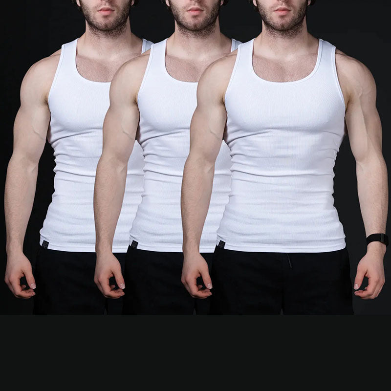 🎽🔥EKKO Lifestyle Beater - TRUE TO SIZE | Premium Ultra-Soft Cotton Fitted Tank 3 Pack