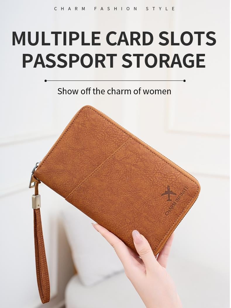 ✈️Travel Document Organizer with RFID Blocking for Passports, Cards & Tickets