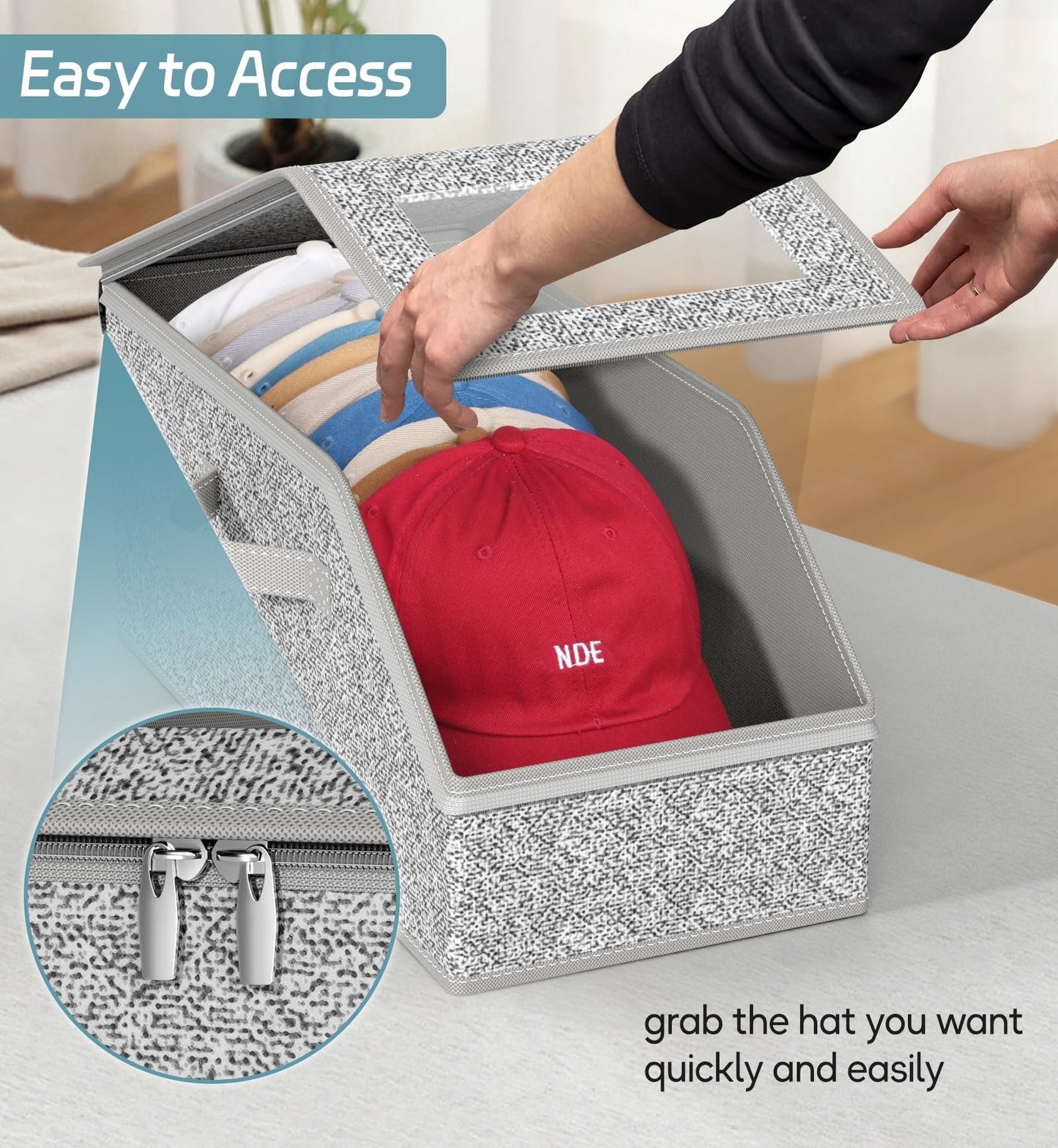 🔥Last Day 49% OFF - Stackable Hat Storage for Baseball Caps