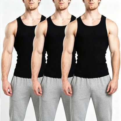 🎽🔥EKKO Lifestyle Beater - TRUE TO SIZE | Premium Ultra-Soft Cotton Fitted Tank 3 Pack