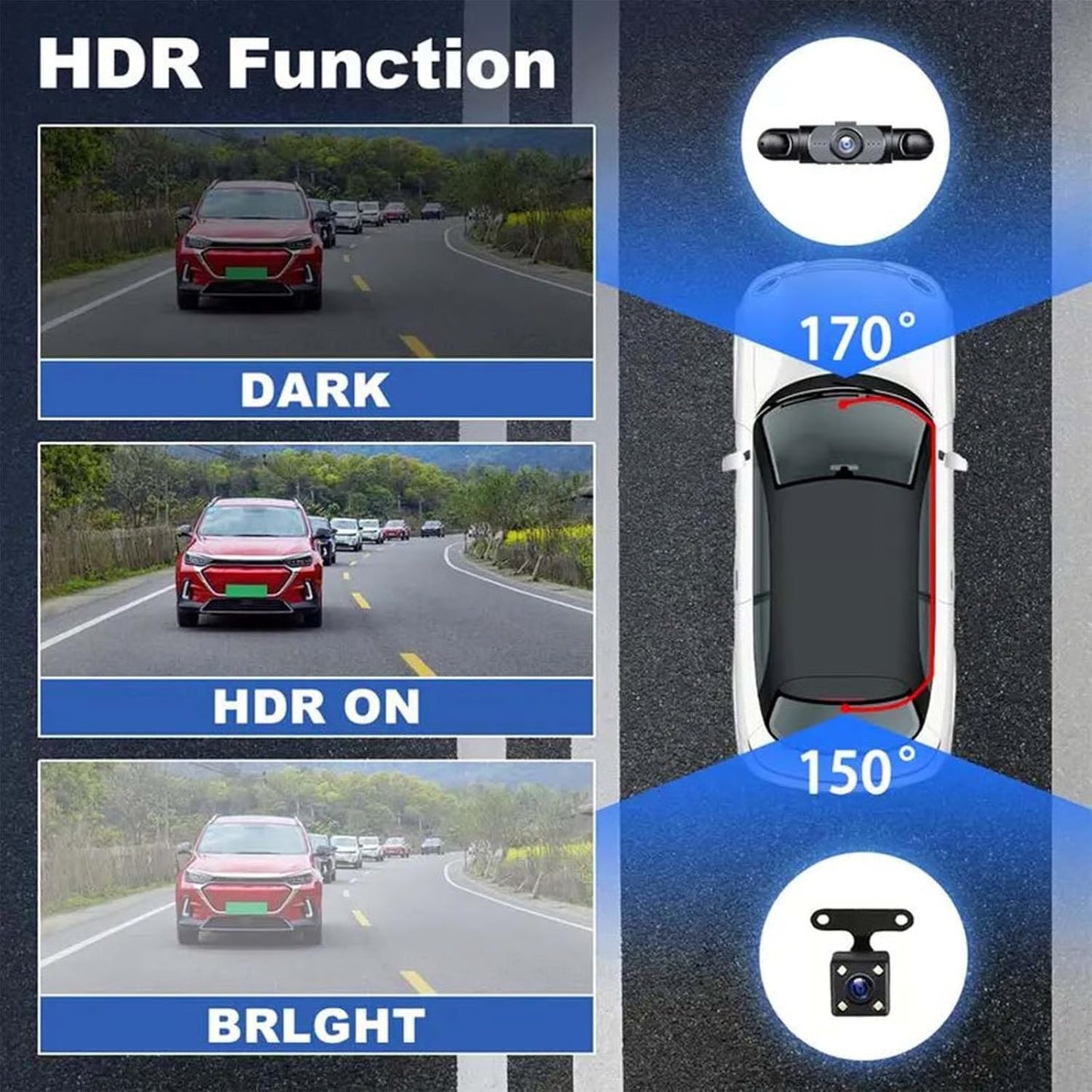 ⚡Flash Sale🔥 50K+ SOLD! Almost Gone - Full View Car Dashcam System