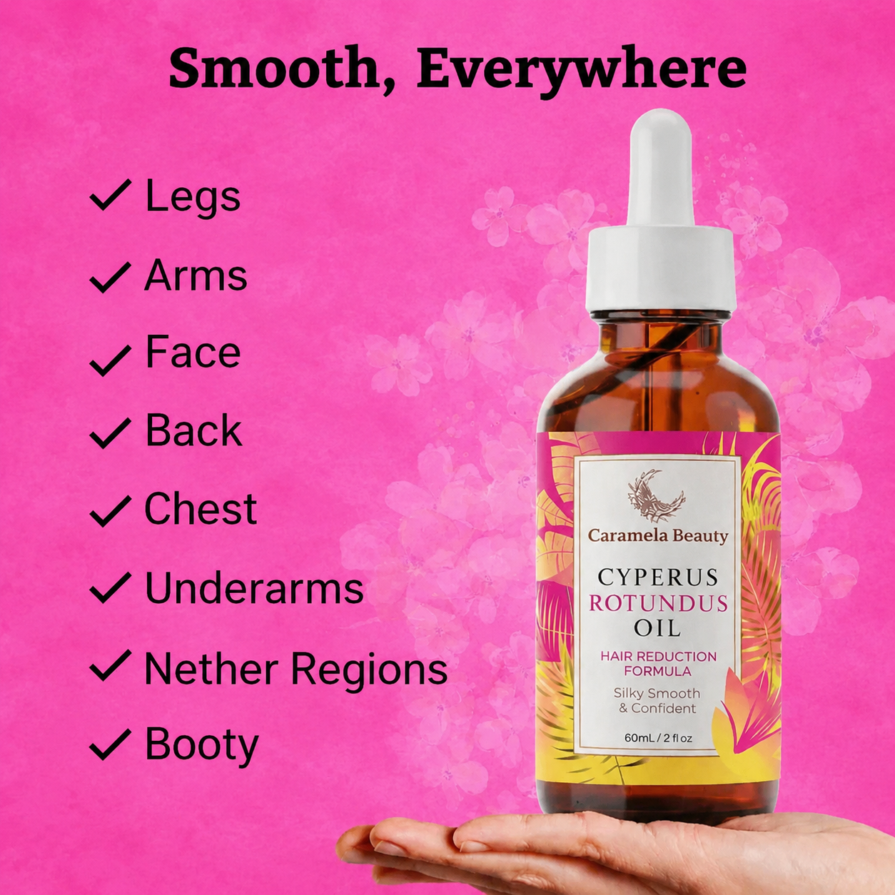 🔥HOT SALE 49% OFF 🔥 Cyperus Rotundus Oil for Natural Permanent Hair Reduction