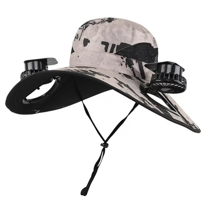 🔥Summer Hot Sale 50% OFF⚡-2026 New Ultralight Solar Fan Sun Fishing Hat-Solar & USB Charging🧢