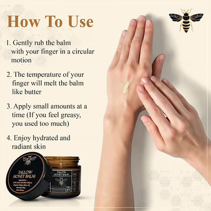 🍊Final 3 Hours: Only $19.99🎁Organic Grass-Fed Beef Tallow Balm with Raw Honey