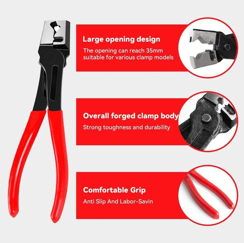 🔧 High-Carbon Steel Automotive Electrical Disconnect Pliers Kit - Multi-Function Auto Repair Removal Tools