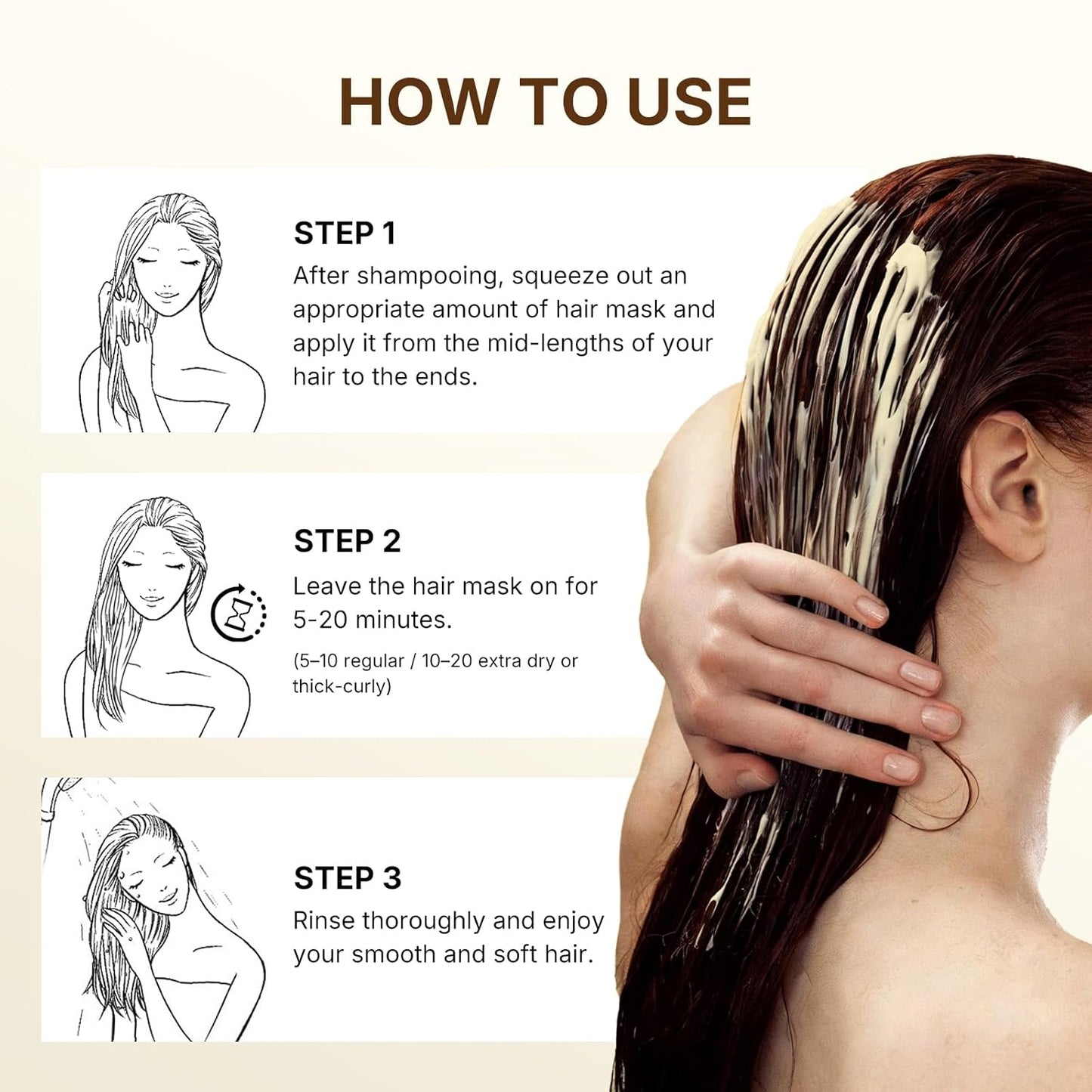 🔥HOT SALE 49% OFF 🔥 Deep Repair Collagen Hair Mask Serum, enriched with argan oil and collagen