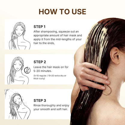 🔥HOT SALE 49% OFF 🔥 Deep Repair Collagen Hair Mask Serum, enriched with argan oil and collagen