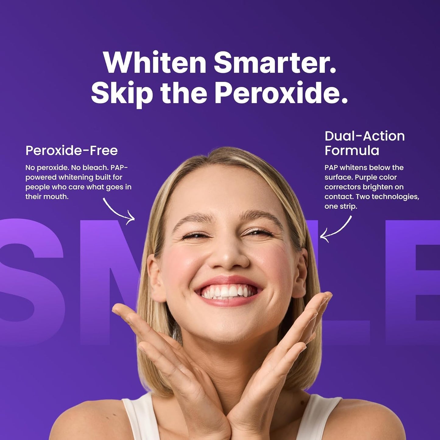 HOT SALE 60% OFF🔥Purple Teeth  Whitening Strips – Fast Results, Zero Sensitivity