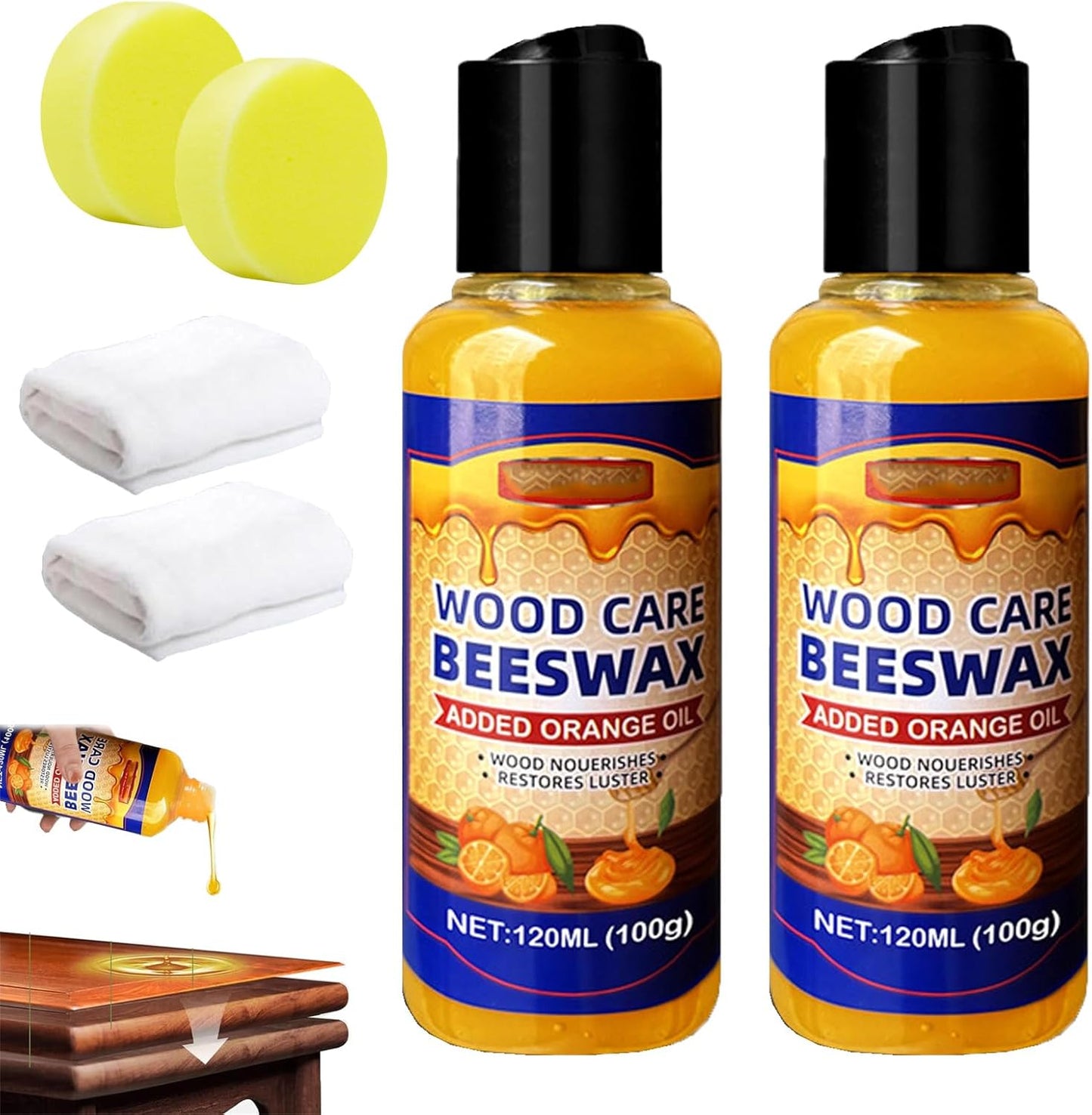 🔥HOT SALE 49% OFF🔥Natural micro-molecular beeswax & beeswax furniture polish