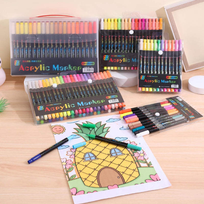 🔥HOT SALE 49% OFF 🔥 Double-ended acrylic markers, art supplies set, doodling markers