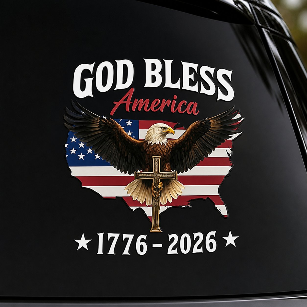 USA 250th Anniversary Decal 1776-2026