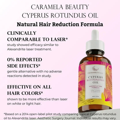 HOT SALE 49% OFF 🔥 Caramela Beauty Cyperus Rotundus Oil for Natural Hair Reduction - 60 ml/2 oz