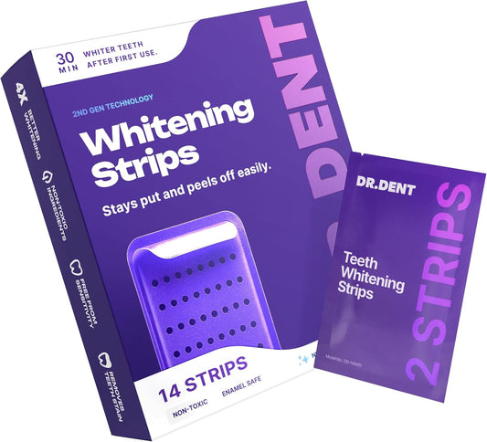 HOT SALE 60% OFF🔥Purple Teeth  Whitening Strips – Fast Results, Zero Sensitivity