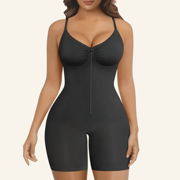 🎁LAST DAY 49% OFF🔥Women's Tummy Control Bodysuit – Zip-Up, Ultra Stretch, Breathable Mesh