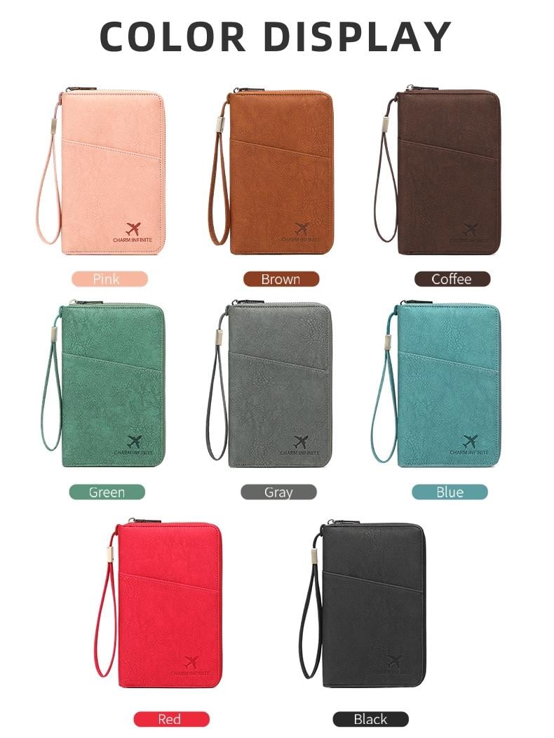 ✈️Travel Document Organizer with RFID Blocking for Passports, Cards & Tickets