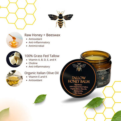 🍊Final 3 Hours: Only $19.99🎁Organic Grass-Fed Beef Tallow Balm with Raw Honey
