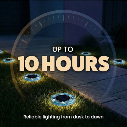 🏆Flash Sale✨Solar Outdoor Mosaic Disk Lights, Waterproof Decorative Pathway LED Light