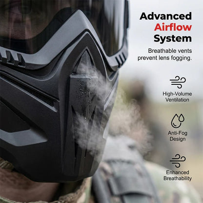 Detachable Full Face Goggle Mask