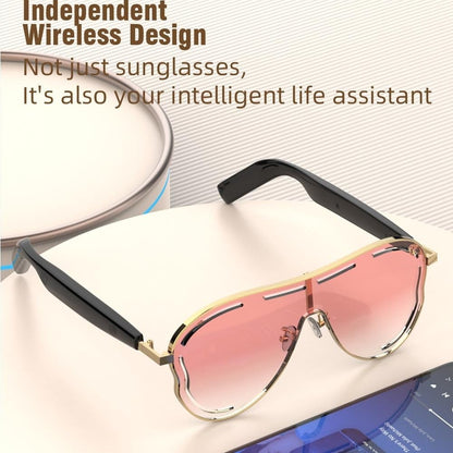 🏆Flash Sale😎 Smart Bluetooth 5.4 Audio Sunglasses – Open-Ear, UV & Blue Light Protection